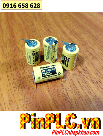 Panasonic BR-1/2AA (chân thép hàn); Pin nuôi nguồn Panasonic BR-1/2AA lithium 3v 1000mAh _Xuất xứ Nhật